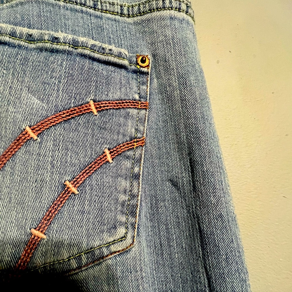 Oldnavy; ultra low waist-stretch blue jeans